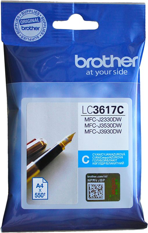 Фото Картридж Brother LC-3617C Струйный Голубой 550стр, LC3617C