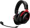 Фото-4 Наушники HyperX Cloud III S Wireless, чёрные с красным — общий вид с подключённым микрофоном; видны овальные чашки, красные элементы крепления и 3,5 мм штекер на съёмной микрофонной штанге. На странице товара это важно для показа гарнитуры с установленным микрофоном.