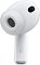 Фото-4 Наушники Apple AirPods Pro 3 2025, белые &mdash; крупный план правого наушника; показаны силиконовая насадка, сетка звуковода, овальный внешний датчик и маркировка R на ножке. На странице товара это важно для показа формы одного наушника и деталей корпуса.
