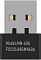 Фото-14 USB-ресивер для мыши A4Tech Bloody R36 Ultra, вид сзади под углом; компактный чёрный корпус с техническими знаками на задней стороне и металлическим штекером USB-A; изображение на светлом фоне, важно для страницы товара как показывает обратную сторону приёмника.