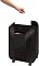 Фото-6 Уничтожитель бумаги Fellowes Powershred LX200, демонстрация подачи бумаги на белом фоне: рука вставляет лист в верхний слот, виден индикатор на панели и переднее окно корзины; важно, чтобы показать процесс подачи листа на странице товара.