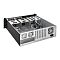 Фото-2 Rack-корпус ExeGate Pro 3U450-08 &mdash; вид сзади при снятой крышке; внутри металлические корзины под накопители и кабели, снаружи на задней панели два вентилятора, решётка слотов расширения и разъём питания; цвета чёрный/серебристый, студийное фото для понимания внутренней компоновки и задней панели.