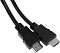 Фото-3 Кабель HDMI Premier AV 5-813 0,5 м, крупный план двух штекеров; видны чёрные литые корпуса с рельефными насечками, металлические наконечники и чёрная круглая оболочка с маркировкой cable; фото показывает конструкцию коннекторов для страницы товара.