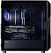 Фото-7 Корпус Zalman I3 NEO V2 Black, внутренняя сторона шасси без комплектующих; чёрная монтажная панель с крупным вырезом под материнскую плату, площадками под накопители и боковым вентиляционным окном, фото показывает организацию пространства за материнской платой.