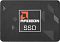 Фото-7 SSD AMD Radeon R5 2.5 256 ГБ, вид сверху на лицевую сторону корпуса; на фото чёрная крышка, центральная рамка с логотипом Radeon SSD и геометрический рисунок по углам; фото показывает оформление лицевой панели на странице товара.