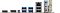 Фото-4 Biostar B850MT2‑E DJ, крупный план задней панели I/O: HDMI, VGA, кнопка/переключатель, несколько USB‑портов, сетевой порт RJ‑45, три аудио‑разъёма и два разъёма антенн Wi‑Fi; важно для идентификации портов и беспроводных подключений.
