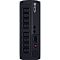 Фото-2 ИБП CyberPower Value Pro VP1200EILCD, вид сзади: задняя панель чёрного цвета с восемью выходами IEC, USB-портом, COM-портом, двумя RJ-разъёмами, входом AC и кнопкой circuit breaker; фото важно для страницы товара, потому что показывает количество выходов и интерфейсы подключения.
