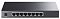 Фото-2 Коммутатор TP-Link SG2008, фронтальный вид. На передней панели видны 8 гигабитных RJ45 портов в один ряд, слева расположен блок индикации, корпус чёрный. Изображение важно для страницы товара, потому что показывает конфигурацию портов и лицевую панель.