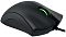 Фото-5 Проводная мышь Razer Essential, ракурс сзади слева; на фото видны высокая спинка корпуса, контур боковой вставки и передняя часть кабеля, чёрный корпус; изображение важно для страницы товара, потому что показывает общий силуэт и посадку корпуса.