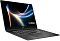Фото-2 Ноутбук MSI Prestige 16 Flip AI C3MTG-028RU, вид спереди под углом слева. Видны тонкий корпус, островная клавиатура, широкая рабочая панель и экран с узкими рамками в графитовом цвете. Фото помогает оценить форму корпуса и посадку экрана.