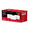 Фото-2 Mesh-система Mercusys Halo H80X (3-pack), упаковка; коробка красно-чёрного цвета с изображением трёх модулей; фото важно для распознавания модели и количества устройств в комплекте.