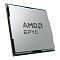 Фото-1 Процессор AMD EPYC 9535, ракурс под углом: серебристая крышка с надписью &laquo;AMD EPYC&raquo;, видна зелёная плата и золотистый край, на белом фоне; помогает пользователю визуально идентифицировать процессор на странице товара.