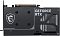 Фото-3 Видеокарта MSI GeForce RTX 5060 Ti Ventus 2X Plus, вид сзади: чёрная пластина жёсткости с логотипом MSI, крепёжные винты и крупные вентиляционные окна справа; фото показывает заднюю часть корпуса для страницы товара.