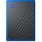Фото-2 Внешний диск SSD WD My Passport Go 1 ТБ Mini USB 3.0 чёрно-синий, WDBMCG0010BBT-WESN