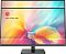Фото-5 Монитор MSI Modern MD272QXP, чёрный &mdash; вид спереди; поверх изображения на экране графические горизонтальные линии (служебная инфографика); тонкие рамки, логотип MSI на нижней рамке, подставка с прямоугольным основанием; фото на белом фоне для иллюстрации отображения/режимов на странице товара.