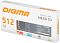 Фото-7 SSD Digma Mega S3 512GB, упаковка спереди: белая коробка с оранжевой надписью Digma, изображением модуля M.2 и указанием 512 GB, NVMe и M.2 2280; изображение показывает упаковку и маркировку товара на странице модели.