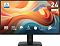 Фото-1 Монитор MSI PRO MP242 E14A 23,8, чёрный, вид спереди на экран на прямоугольной подставке; видны тонкие рамки, нижняя рамка с логотипом MSI и экранная графика с маркировкой 24 Full HD. Подходит для основной карточки товара и показывает фронтальный вид модели.