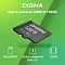 Фото-5 Карта памяти Digma microSDXC 128 ГБ DGFCA128A01, промо-изображение на зелёном фоне: чёрная microSD с маркировкой 128ГБ, рядом подписи MicroSDXC, класс скорости UHS-I U1 и объём 128ГБ; фото используется на странице товара, чтобы показать формат и базовые обозначения карты.