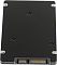 Фото-5 SSD Samsung PM883 MZ7LH480HAHQ-00005 480GB, ракурс снизу с акцентом на разъёмы. Видны тыльная панель корпуса, угловые винты и SATA-разъёмы на нижнем торце. Изображение показывает расположение интерфейса и монтажных точек.