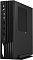 Фото-2 Неттоп MSI PRO DP21 14M 1054XRU mini PC, вид спереди справа под углом: чёрный корпус в вертикальной подставке, на передней панели расположены кнопка питания, два аудиоразъёма, два USB 2.0, один USB 3.0 и USB-C, на боковой панели видна крупная вентиляционная зона с логотипом Pro Series; фото важно для страницы товара, потому что показывает корпус с другой стороны и размещение портов.
