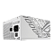 Фото-11 Блок питания для ПК ASUS ROG Strix 1000W Platinum White Edition, противоположная боковая панель. На фото белая боковина с зеркально ориентированной графикой ROG и маркировкой мощности. Изображение нужно для показа оформления второй стороны корпуса на странице товара.