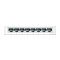 Фото-3 Коммутатор TP-Link TL-SF1008D, вид на портовую панель. На фото видны восемь Ethernet-портов в один ряд с нумерацией 1–8. Белый пластиковый корпус показывает доступ к сетевым разъёмам, что важно для страницы товара при выборе 8-портового настольного коммутатора.