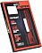 Фото-14 Комплект памяти Patriot Viper Elite II 32GB DDR4 3600MHz 2×16GB PVE2432G360C0K, упаковка под углом справа; видны окно на лицевой стороне, модуль памяти с красным радиатором внутри, надписи Designed for the latest Intel and AMD platforms и XMP 2.0; изображение показывает розничную упаковку и маркировку для страницы товара.