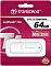 Фото-3 USB-накопитель Transcend JetFlash 730 64GB в блистерной упаковке: красно-белая карточка с названием модели и ёмкостью, устройство видно через прозрачное окно; важно для страницы, чтобы показать упаковку и маркировки.