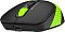 Фото-7 Беспроводная мышь A4Tech Fstyler FG10CS Air Sports Green, вид спереди под углом; на фото чёрный корпус, зелёное колесо прокрутки, отдельная верхняя кнопка и фронтальный разъём USB Type-C; изображение показывает переднюю часть и органы управления на странице товара.