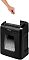 Фото-2 Уничтожитель бумаги Fellowes Powershred 12C FS-71201, демонстрация подачи; рука вставляет лист в верхний слот, на крышке видны пиктограммы и переключатели; для страницы товара — чтобы понять, как загружается бумага в шредер.