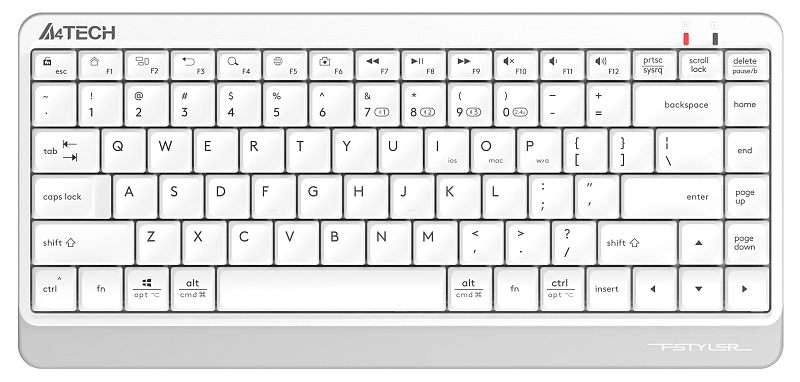 Фото Клавиатура мембранная A4Tech Fstyler FBK11 Беспроводная белый, FBK11 WHITE