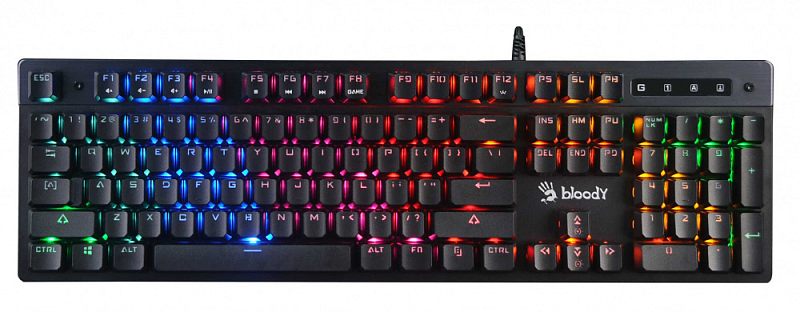 Фото Клавиатура A4Tech Bloody B500N Проводная серый, B500N