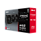 Фото-12 Видеокарта ASUS AMD Radeon RX 9070 PRIME OC 16GB, крупный план интерфейсной планки. Видны три DisplayPort, один HDMI, вентиляционные прорези и металлический кронштейн; изображение показывает состав видеовыходов для подключения мониторов.