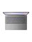 Фото-8 Ноутбук Lenovo IdeaPad Slim 5 14ARP10, вид сверху на клавиатуру и экран; на фото видны клавиатура, тачпад, верхняя рамка дисплея и серый корпус; этот ракурс помогает показать раскладку рабочей панели на странице товара.