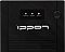 Фото-5 ИБП Ippon Back Basic 1050S New Euro, крупный план передней панели. На фото логотип, светодиодные индикаторы состояния и кнопка питания на чёрной глянцевой вставке. Изображение уточняет элементы управления для страницы ИБП.