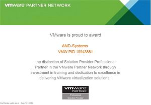 VMware Solution Provider Certificate