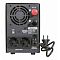Фото-3 ИБП Powercom Infinity INF-1500, задняя панель. Видны вентилятор, клеммы 24V DC, USB-порт, две выходные розетки Schuko, встроенный кабель питания с вилкой и кнопка автоматического выключателя. Фото помогает оценить подключения и элементы обслуживания на странице товара.