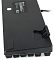 Фото-6 Механическая клавиатура Oklick 970G Dark Knight, крупный план нижней стороны. Показана откидная ножка, информационная наклейка, кабельный ввод и текстура чёрного пластикового основания. Фото раскрывает детали опоры и сборки на странице товара.