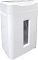 Фото-3 Шредер Office Kit S243N 3,9x38, вид под углом; белый корпус с узким смотровым окном корзины и закруглёнными краями, снизу ролики.