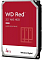 Фото-2 Жёсткий диск Western Digital WD Red Plus WD40EFPX 3.5" 4 ТБ &mdash; студийное изображение под углом: красная фронтальная панель WD Red 3.5" NAS HDD с отметкой 4TB, серебристая рамка и чёрная боковая грань с крепёжными отверстиями; важно для визуальной идентификации линейки и форм‑фактора на странице товара.