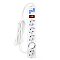 Фото-4 Сетевой фильтр Power Cube SPG-B 1.9 м Белый, SPG-B-6-WHITE