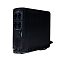 Фото-10 ИБП ACD PW Slim 1000 VA Tower 82N C44006 00G, вид сзади слева. На фото задняя панель с четырьмя розетками, решёткой охлаждения, разъёмами защиты линии и кабелем, уложенным вдоль основания. Это важно для страницы товара, где нужно показать задние подключения в перспективе.
