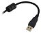 Фото-7 Механическая клавиатура Oklick 970G Dark Knight, крупный план кабеля и USB-разъёма. На фото видны чёрная оплётка кабеля, ферритовый фильтр и USB-A штекер. Изображение важно для страницы товара, потому что показывает тип подключения и исполнение кабеля.