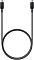 Фото-1 USB-кабель Samsung EP-DN975 USB Type-C male &mdash; USB Type-C male, общий вид: чёрный кабель, сложенный петлёй, на концах два одинаковых штекера USB-C, на одном корпусе видна маркировка 5A; фото показывает симметричные разъёмы и форму кабеля для страницы товара 1 м.