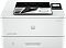 Фото-2 Лазерный принтер HP LaserJet Pro 4003dn, вид спереди под углом: белый корпус и тёмная верхняя панель, видна боковая грань; фото на белом фоне для показа формы корпуса в карточке товара.