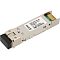 Фото-2 Трансивер SNR SFP+ SNR‑SFP‑ER‑40 &mdash; вид под углом со стороны оптического порта; серебристый корпус, верхняя этикетка SNR‑SFP‑ER‑40 со штрихкодом, металлическая скоба‑фиксатор у торца, видны контактные площадки; на белом фоне, показывает порт и элементы крепления при установке в слот SFP+.