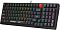 Фото-3 Клавиатура A4Tech S98 Black, крупный план левой части; клавиши WASD, символы и чёрные колпачки помогают описать игровую зону.