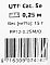 Фото-3 Патч-корд Premier UTP Cat 5e PP12-0.25M-O, оборотная сторона упаковки. На фото чёрно-оранжевый пакет Cablexpert с текстом о патч-корде RJ-45 (8P8C), QR-кодом и данными производителя. Изображение важно для страницы товара, потому что показывает упаковку и маркировку изделия.