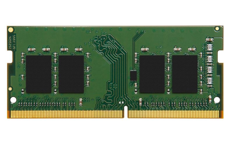 Фото-1 Модуль pamyati kingston valueram 8gb sodimm ddr4 3200mhz kvr32s22s6 8, общий вид; модуль памяти с печатной платой или радиатором показан для страницы RAM. Описание фиксирует видимые элементы, чтобы изображение соответствовало теме страницы товара.