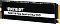 Фото-3 SSD Patriot P400 V4 M.2 2280 500 GB, вид сверху под углом. Видны чёрный текстолит, наклейка Patriot, монтажное отверстие слева и контактная группа M.2 справа. Фото помогает рассмотреть длину модуля и расположение разъёма на странице товара.